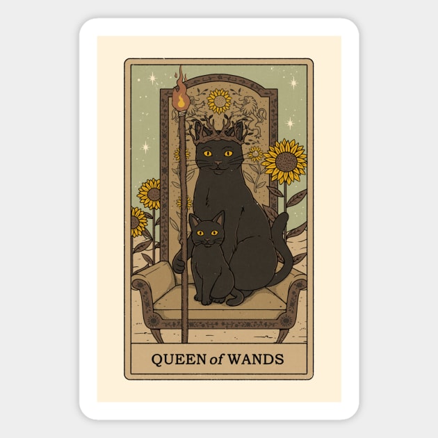 Queen of Wands Magnet by thiagocorrea